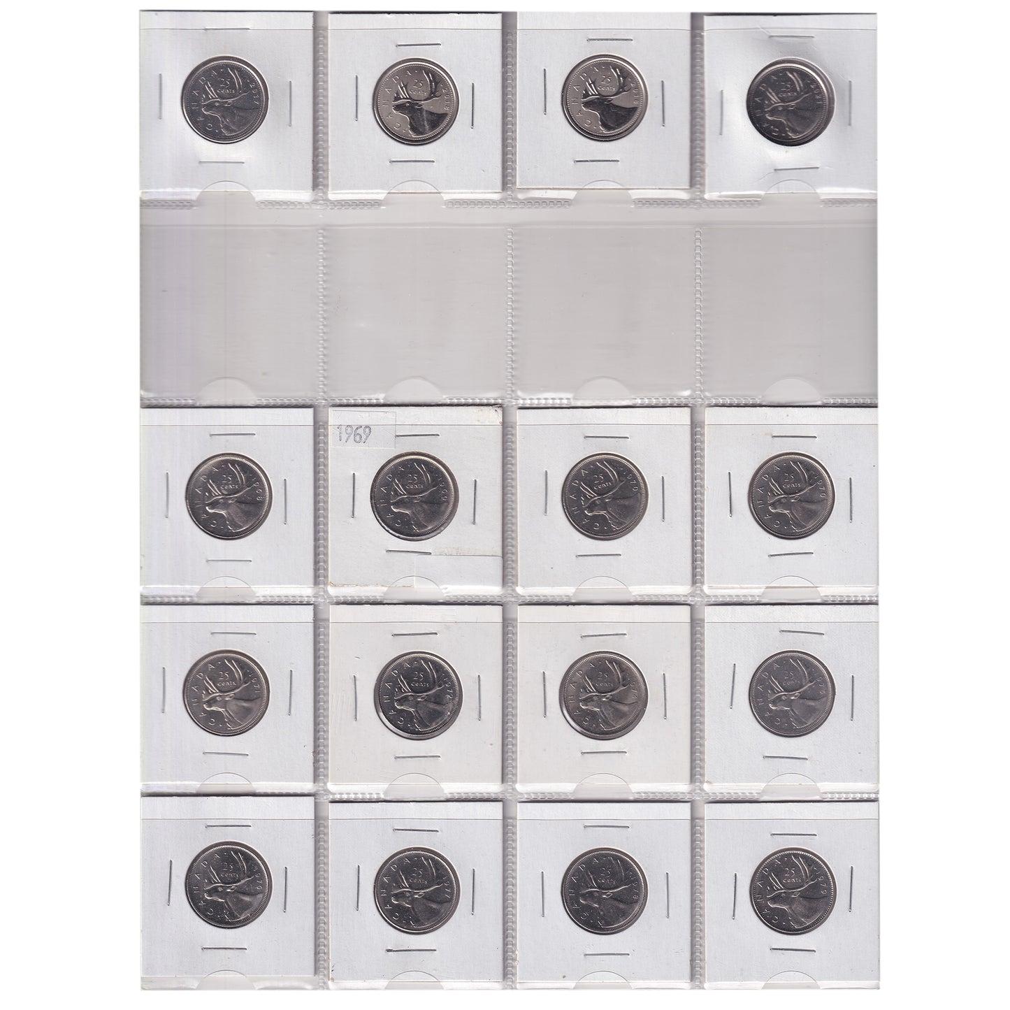 Estate Lot of 194x 1969-2021 Canada 25-cents in Black Binder, Includes Special Editions!