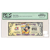 2009 USA Disney Dollar: Birthday Party Castle in the Clouds PCGS Certified GUNC65