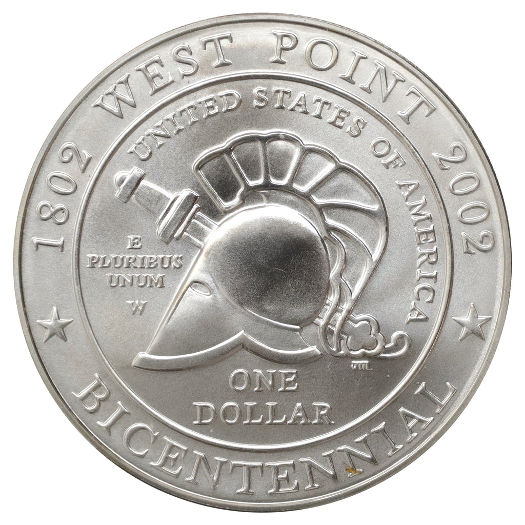 2002 USA West Point Bicentennial Commemorative .900 Silver Coin with Original Case