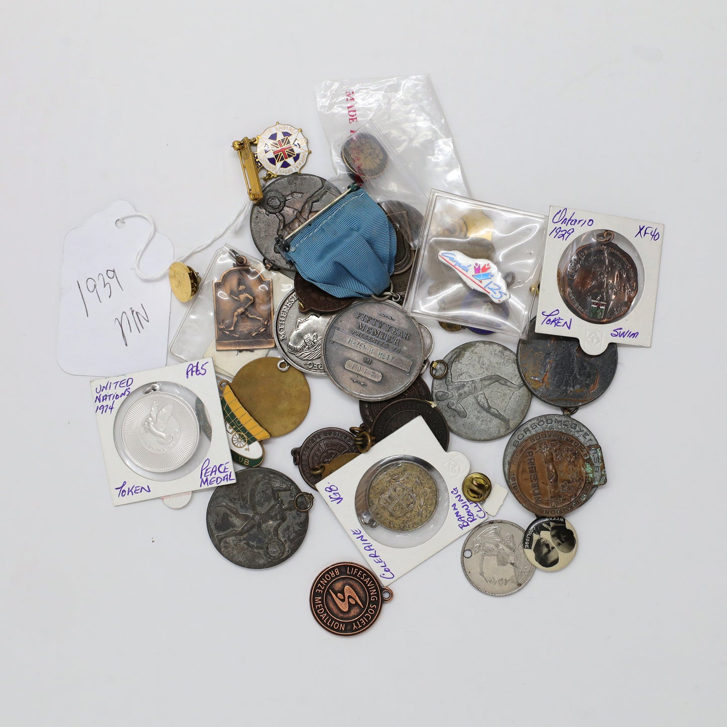 Group Lot of 33x Random Goodies! Tokens, Medals, Pins, and More! (sold as-is)