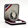 1993 USA Thomas Jefferson 250th Anniversary .900 Proof Silver Dollar (light wear)