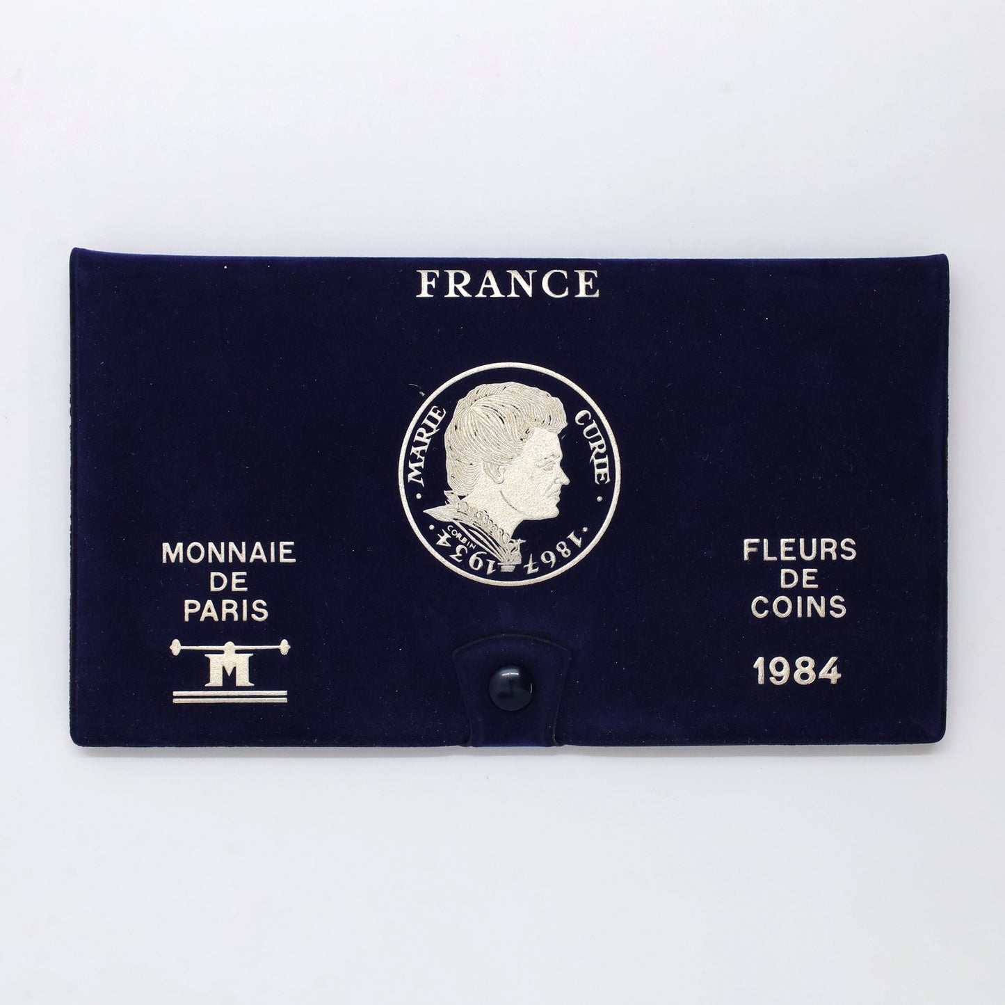 France 1984 12-Coin Mint Set in Presentation Folder (light wear)