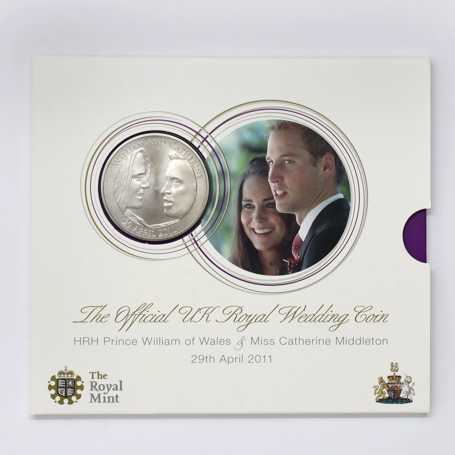 United Kingdom 2011 Prince William Catherine Middleton Official Royal Wedding Coin