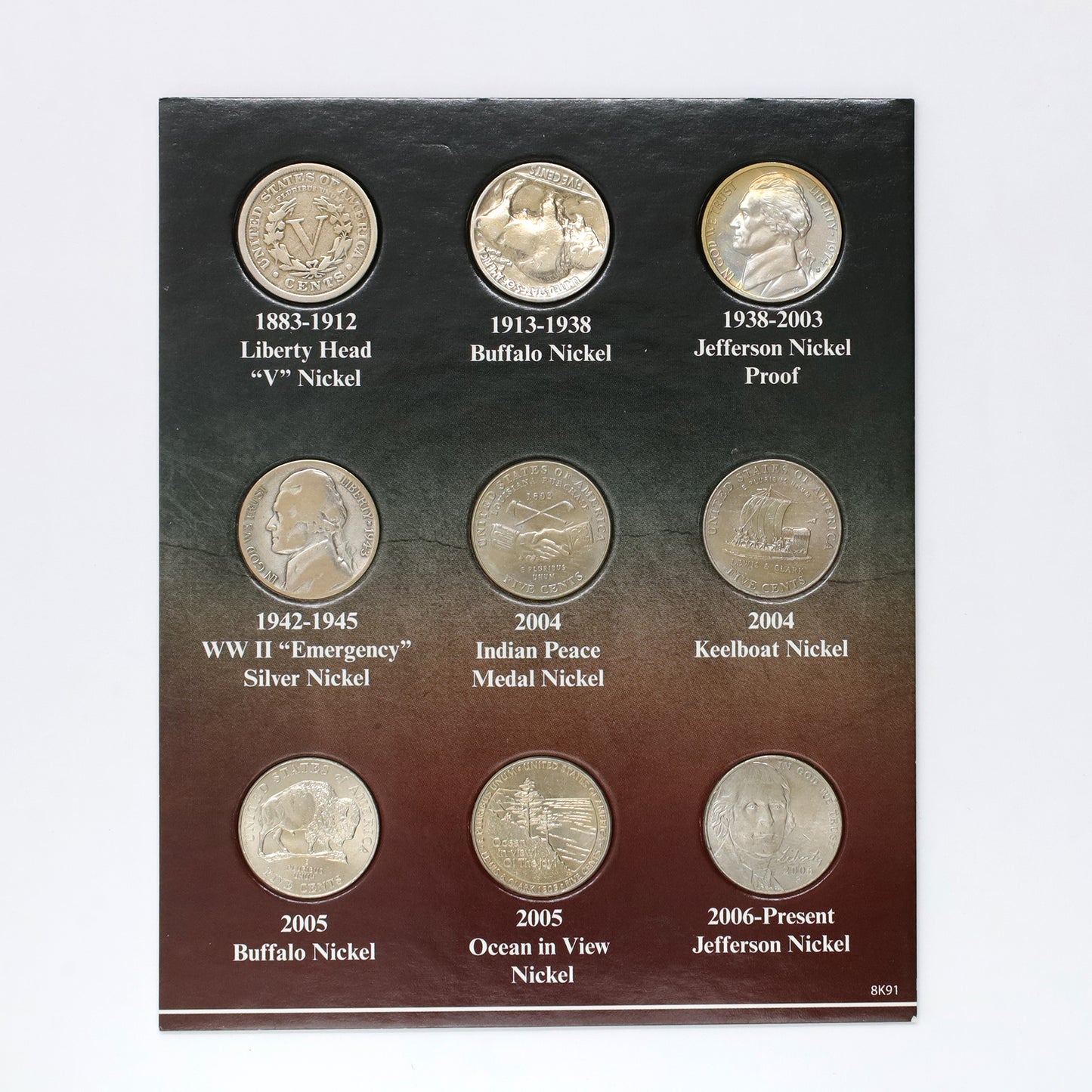 2010 USA 100 Years of American Nickels Collection in Presentation Folder
