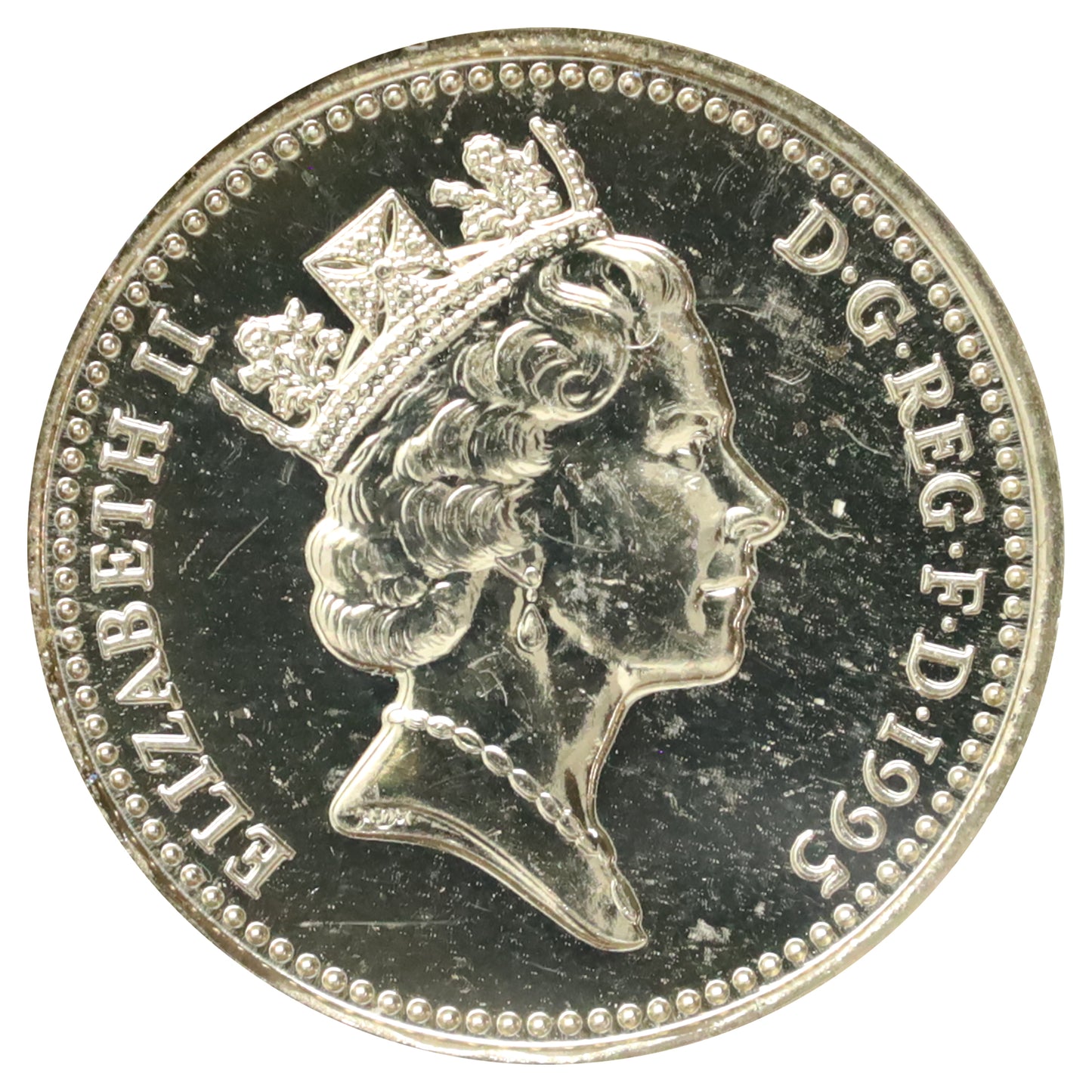 United Kingdom 1995 Brilliant Uncirculated 1 Pound Coin for Wales in Folder (light wear)