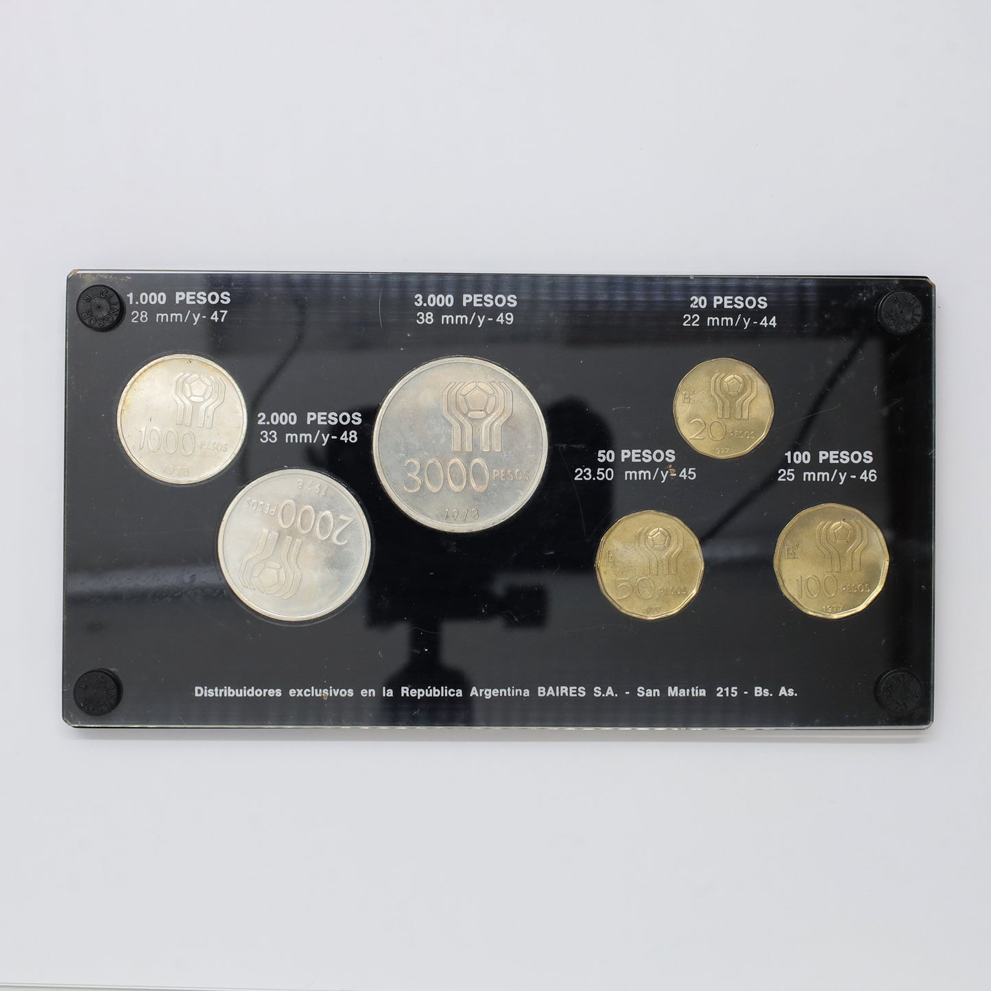 Argentina 1978 World Football Championship 6-Coin Set (issues)