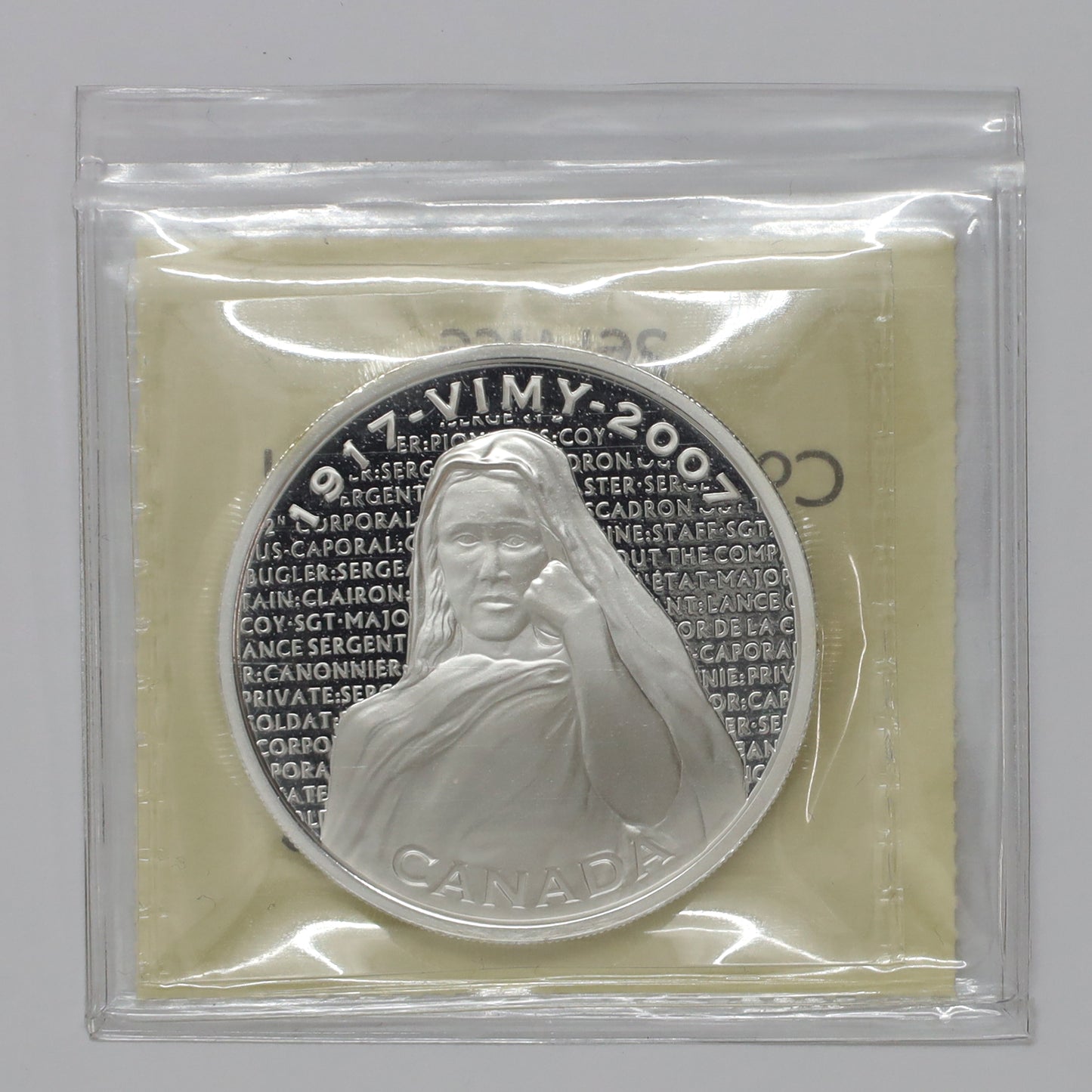 2007 Canada $30 National War Memorials Vimy Ridge Sterling Silver ICCS Cert. PF67 UHC