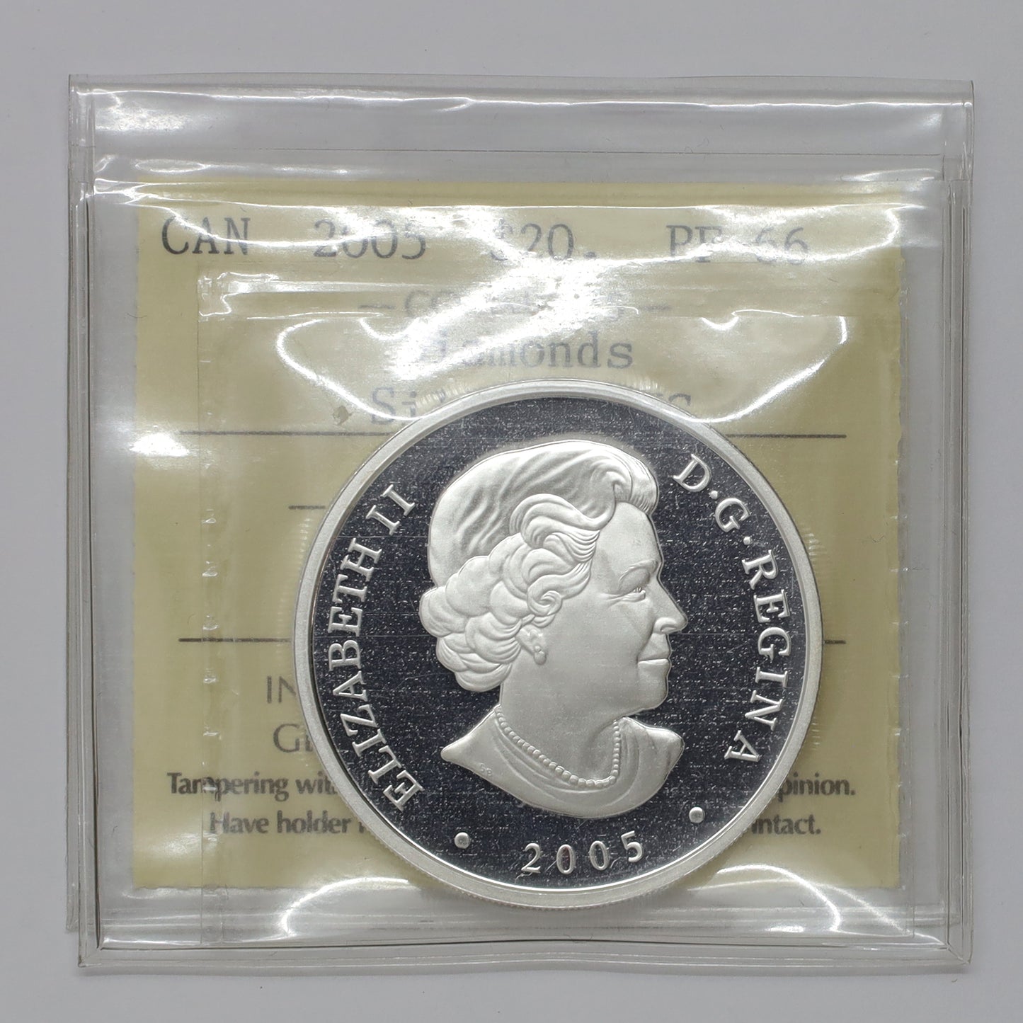 2005 Canada $20 Natural Wonders NWT Diamonds Fine Silver ICCS Certified PF66 UHC (No Tax)