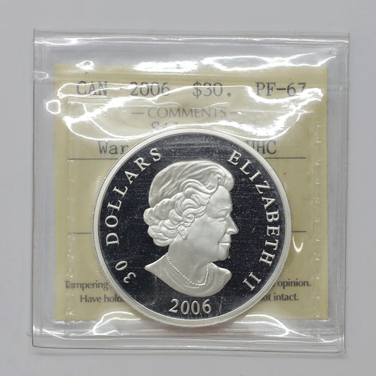 2006 Canada $30 National War Memorial Sterling Silver Coin ICCS Certified PF67 UHC