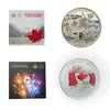 Pair of 2017 $3 & $5 Royal Canadian Mint Silver in Cards, 2pcs (No Tax) lightly toned