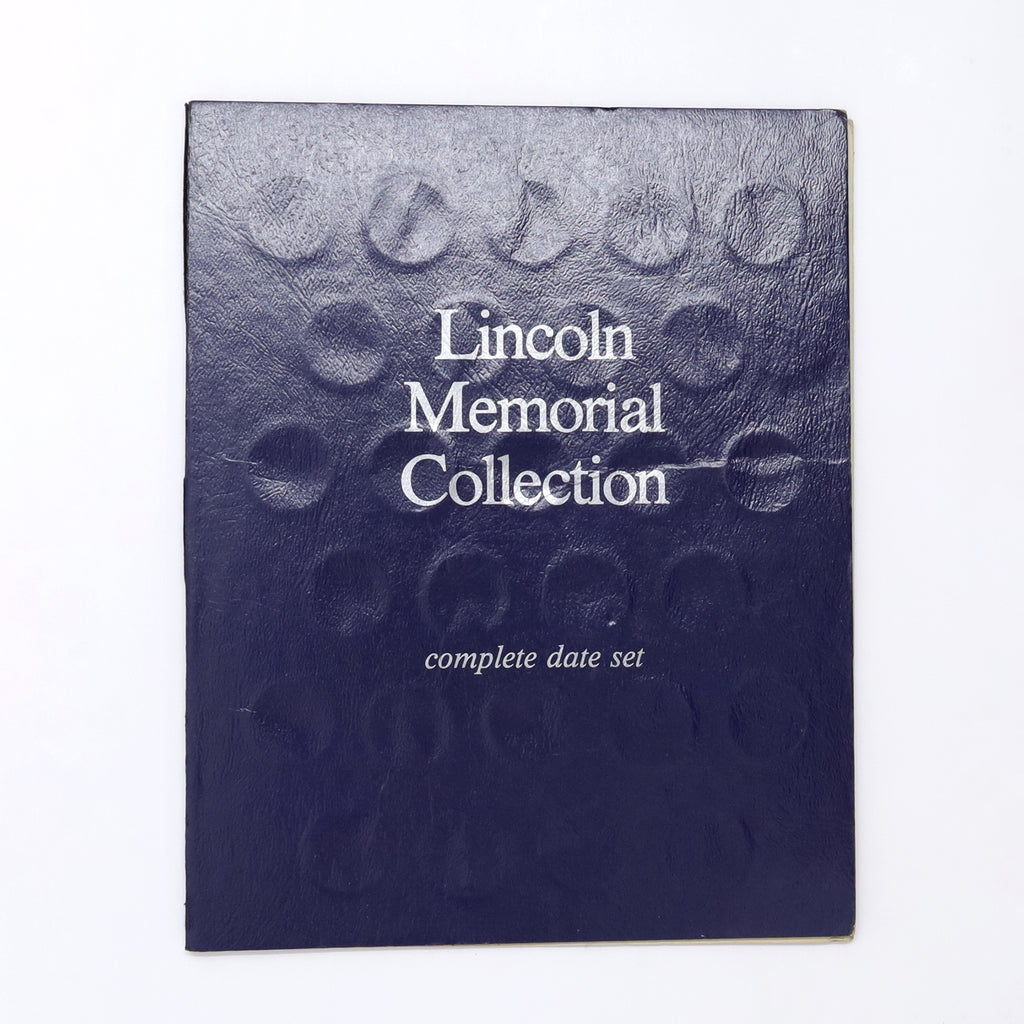 USA 1959-1982 Complete Set of Lincoln Memorial Copper Pennies in Official Album (wear)