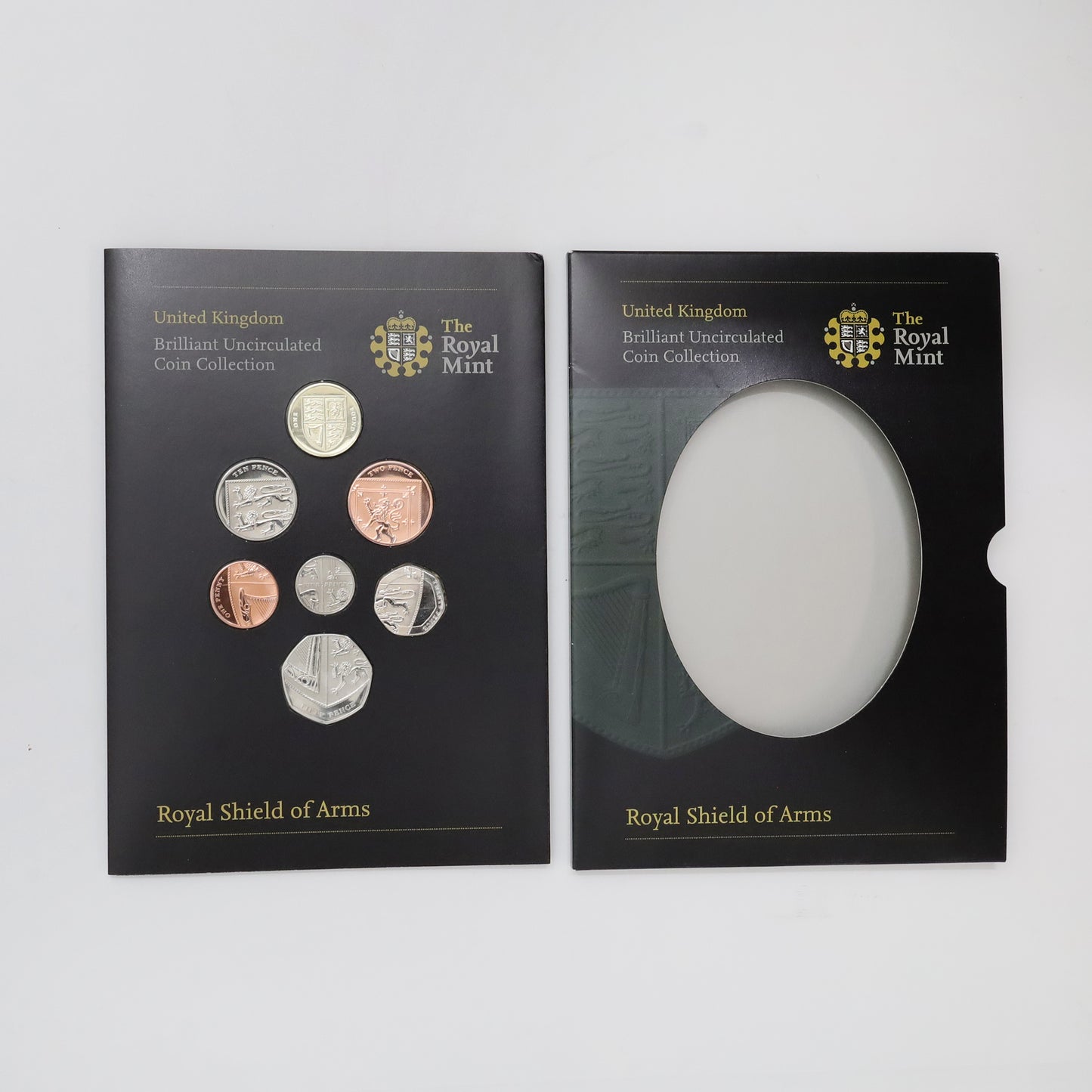 United Kingdom 2008 7-Coin Royal Shield of Arms Proof Collection in Folder (issues)