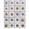 Group Lot of 60x 1863-2016 World Coins, Various Countries & Denominations, 60pcs
