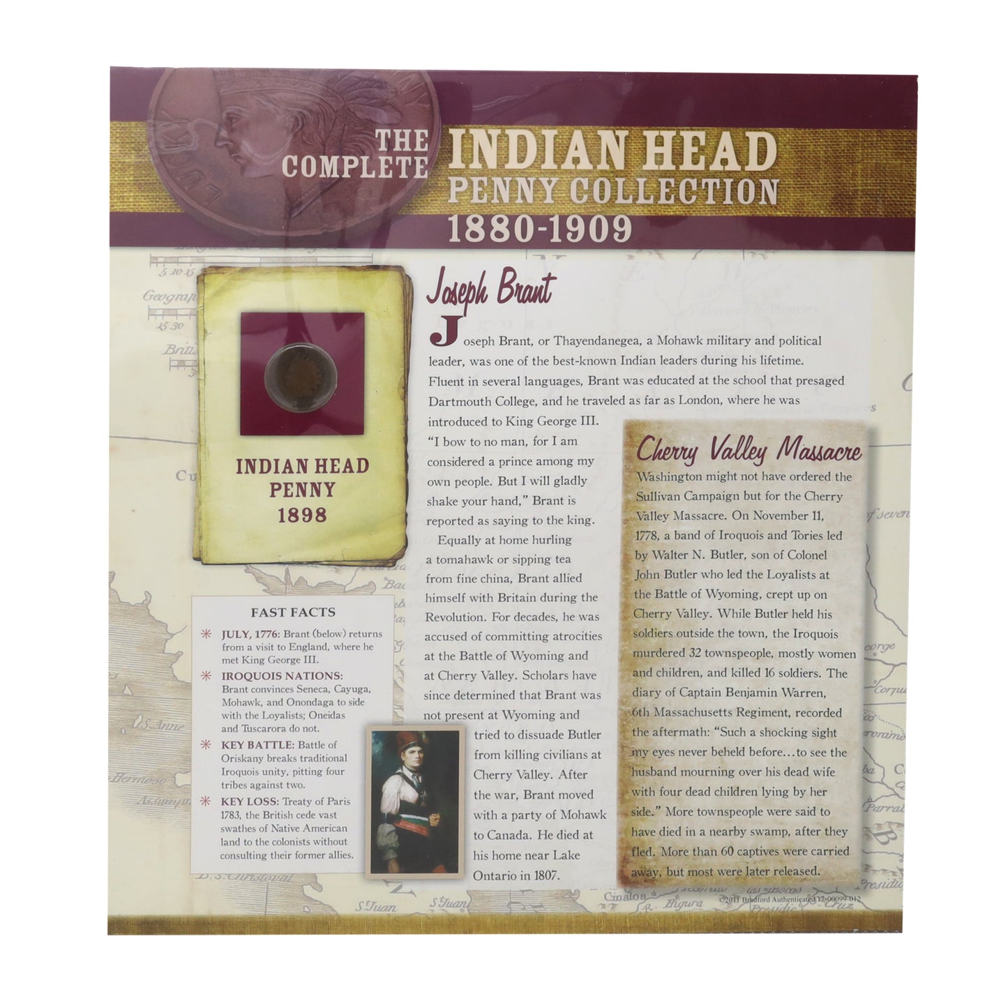 USA 1880-1909 Indian Head Penny Collection in Official Presentation Binder (not complete)