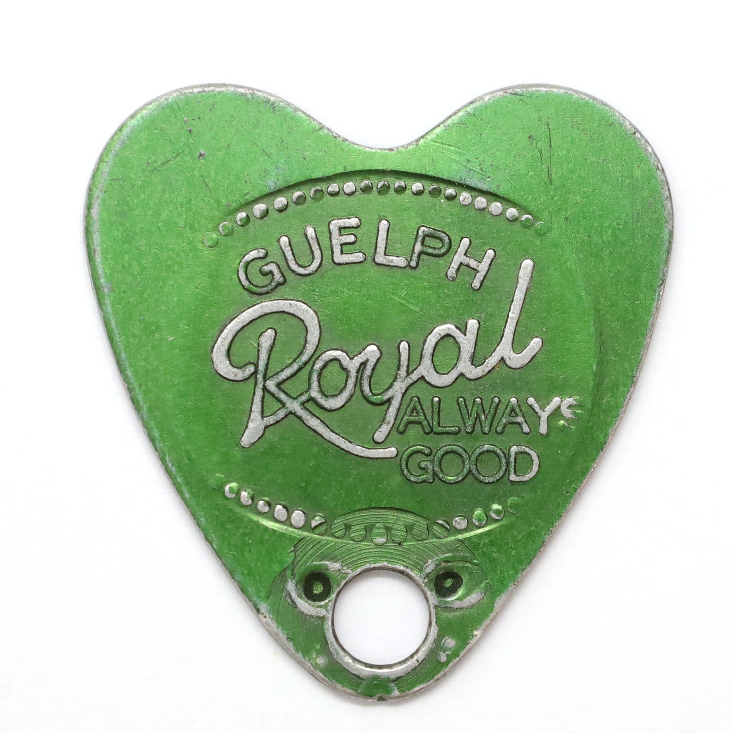 Vintage Guelph, ON, Royal Dairy Triangular Milk Token, Good For 1 Non-Fat Quart