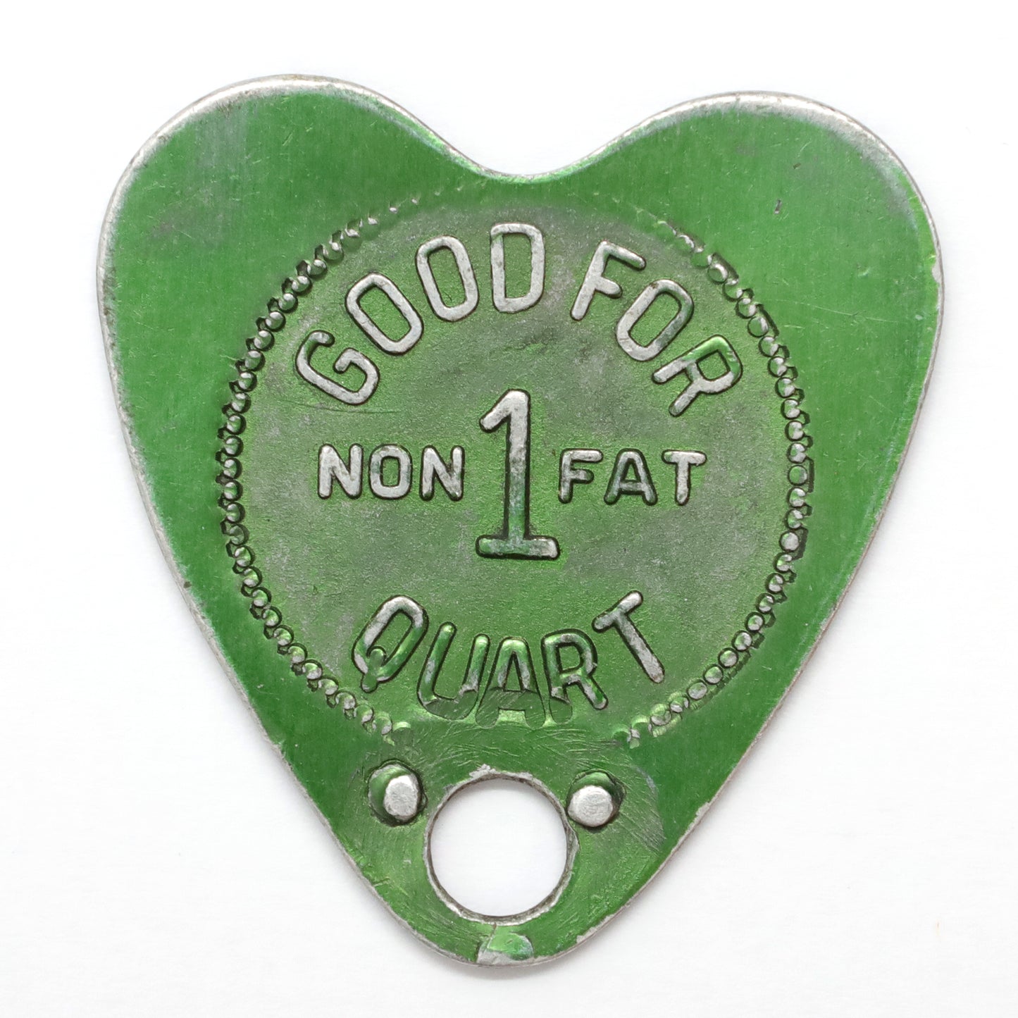 Vintage Guelph, ON, Royal Dairy Triangular Milk Token, Good For 1 Non-Fat Quart