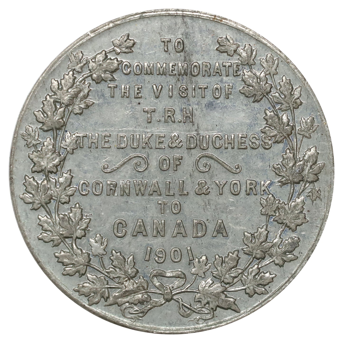 1901 Canada Royal Visit Duke & Duchess of Cornwall & York Commemorative Medallion