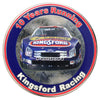 NASCAR Kingsford Race Car "10 Years Running" Enamelled Medallion