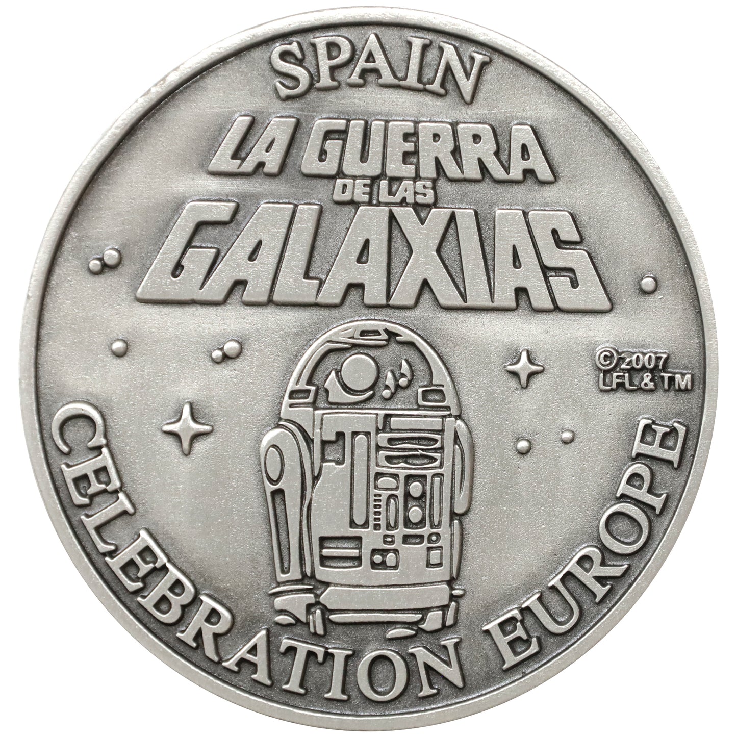 2007 Star Wars Celebration Europe Spain R2-D2 5cm Medallion
