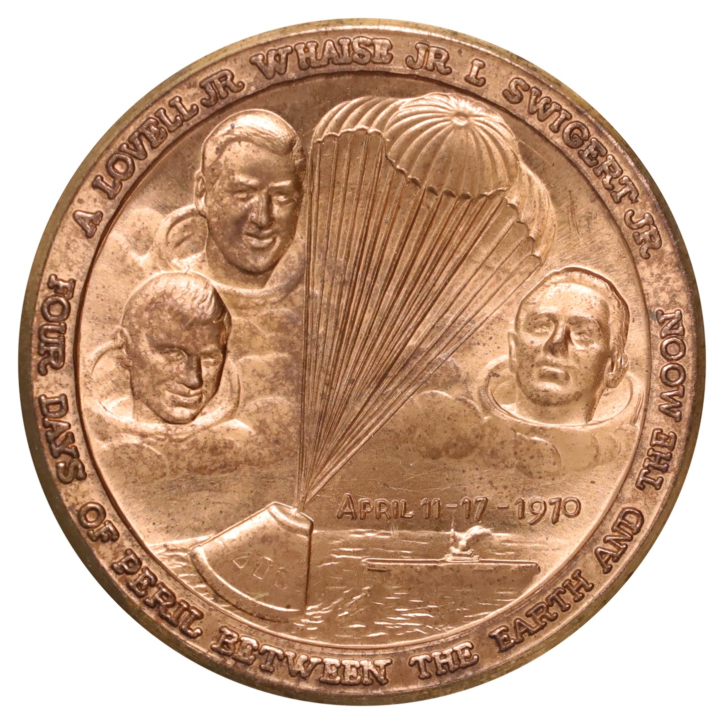 NASA Apollo XIII Commemorative Copper Token