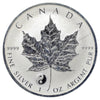 2016 Canada $5 Yin Yang Privy SML Reverse Proof (No Tax) toning spots