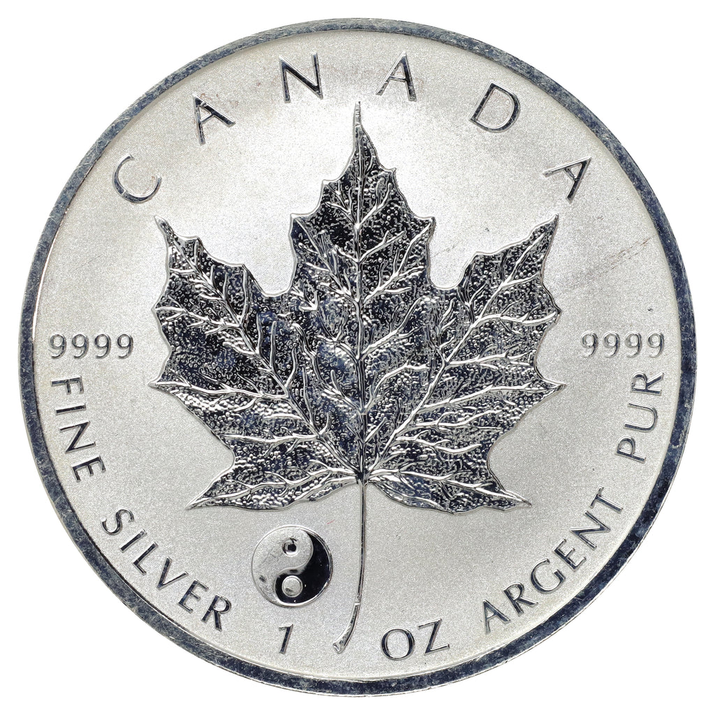2016 Canada $5 Yin Yang Privy SML Reverse Proof (No Tax) toning spots