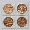 Lot of 4x Canada Remembers WWII Through the Painter's Eye Bimetallic RCM Medallions, 4pcs