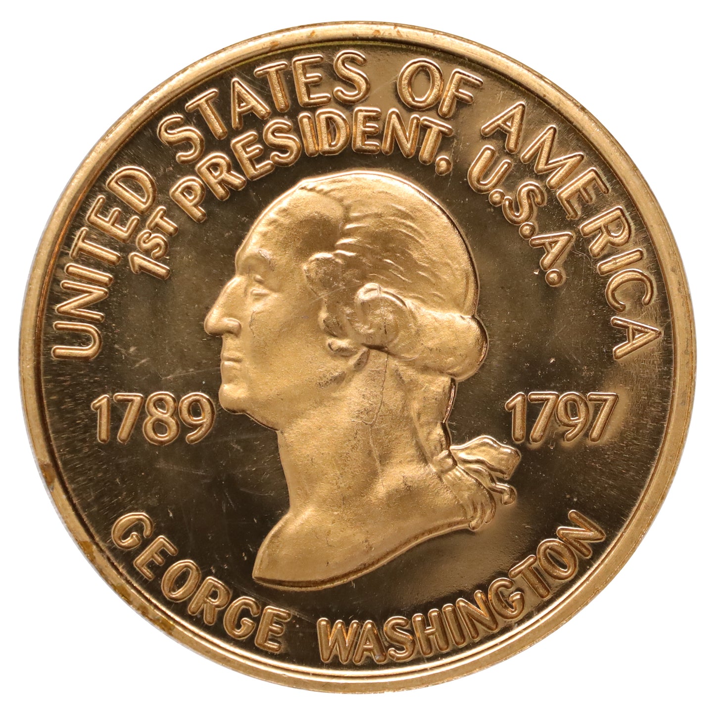 USA George Washington 1789-1797 First President Great Seal Token