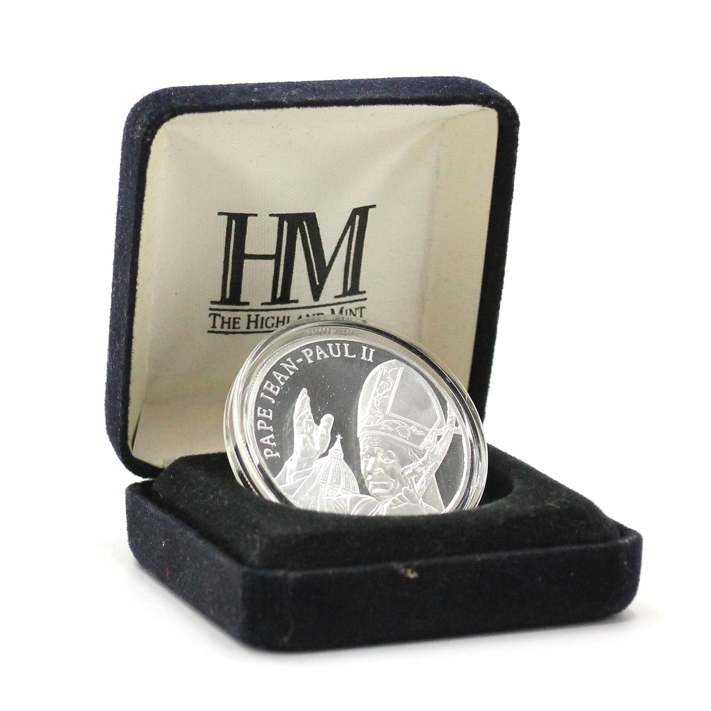 2005 Pope Jean-Paul II Silver-Plated Honour Medallion in Original Case