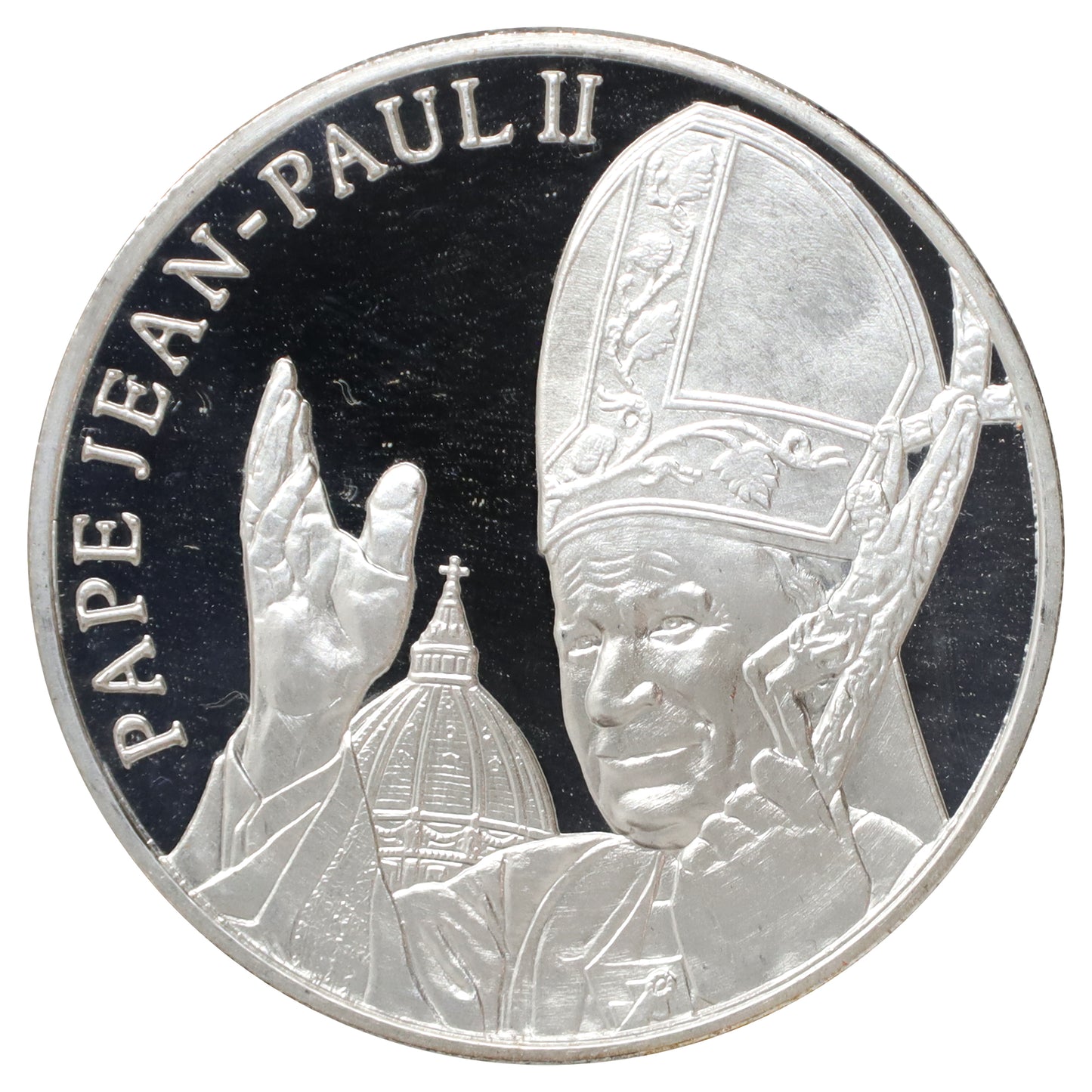 2005 Pope Jean-Paul II Silver-Plated Honour Medallion in Original Case