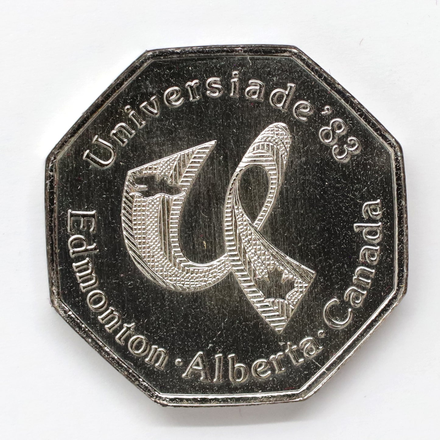 1983 Edmonton, AB, Summer Universiade Octagonal Token in Case