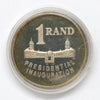 1994 South Africa 1 Rand Nelson Mandela Inauguration Sterling Silver Token in Case