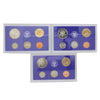 Lot of 3x 2000-2002 USA 5-Coin Proof Sets, 3pcs (issues)