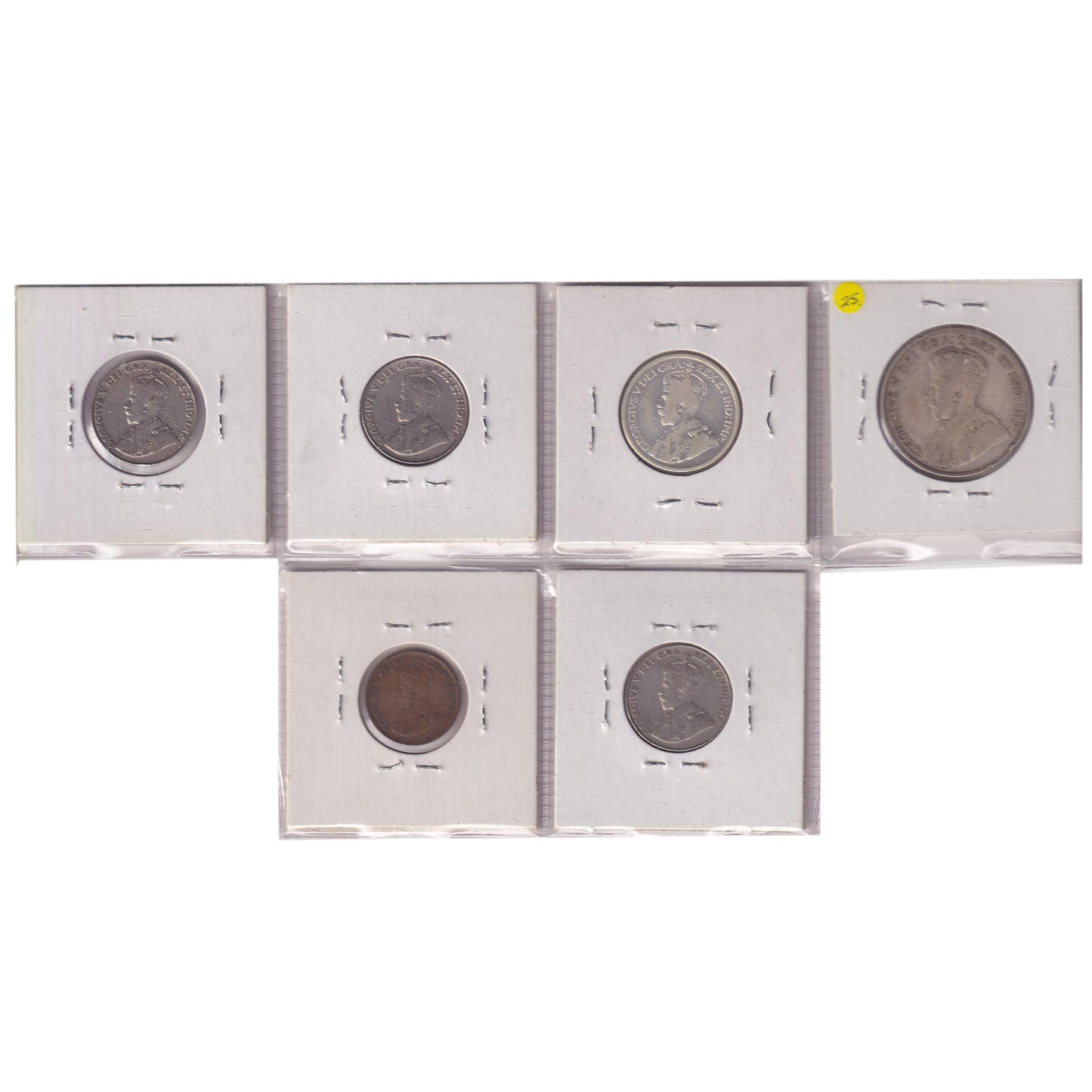 Group Lot of 6x 1931 Canadian Decimal, 6pcs