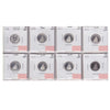 Group Lot of 8x 1995-2012 Canada 10-cents Silver Proof, 8pcs (impaired)