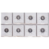 Group Lot of 8x 1995-2012 Canada 10-cents Silver Proof, 8pcs (impaired)