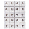 Group Lot of 20x 1881-1920 Canada 5-cents AG to VF, 20pcs (impaired)