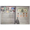 2010 USA Abraham Lincoln Tribute Coin, Stamp & Banknote Collection in Folder