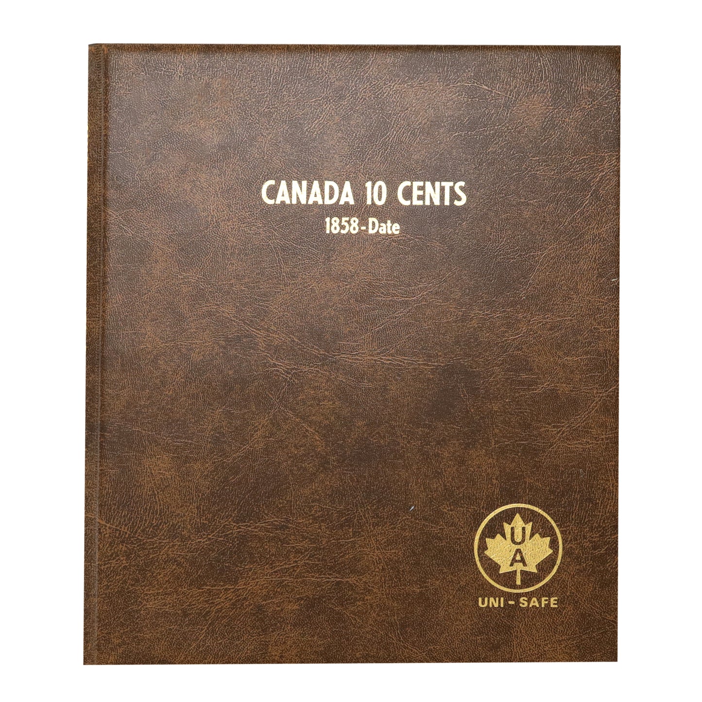 Estate Lot of 52x 1936-2010 Canada 10-cents in Brown Unisafe Album