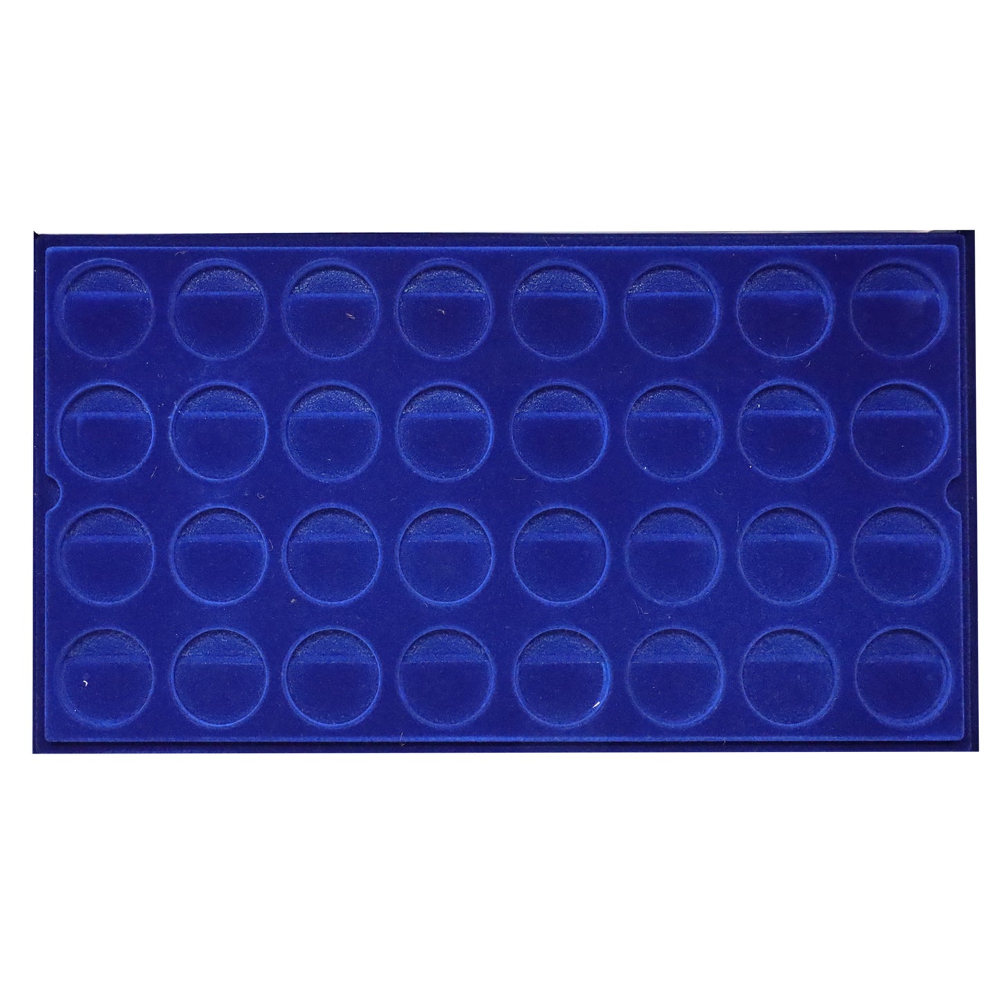 Deluxe Plush Blue Coin Case for Canada Dollars, Holds 64 Capsules