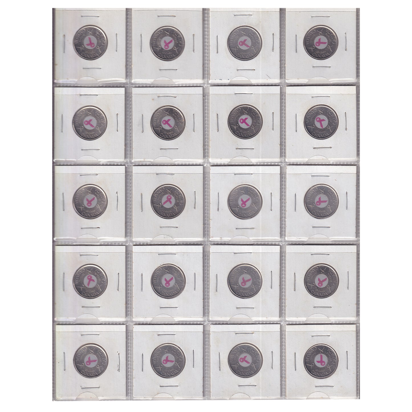 Estate Lot of 190x 1969-2025 Canada 25-cents in White Binder
