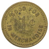Antique Simcoe, ON, Marlatt & Son Groceries & Crockery 1-cent Merchant Token