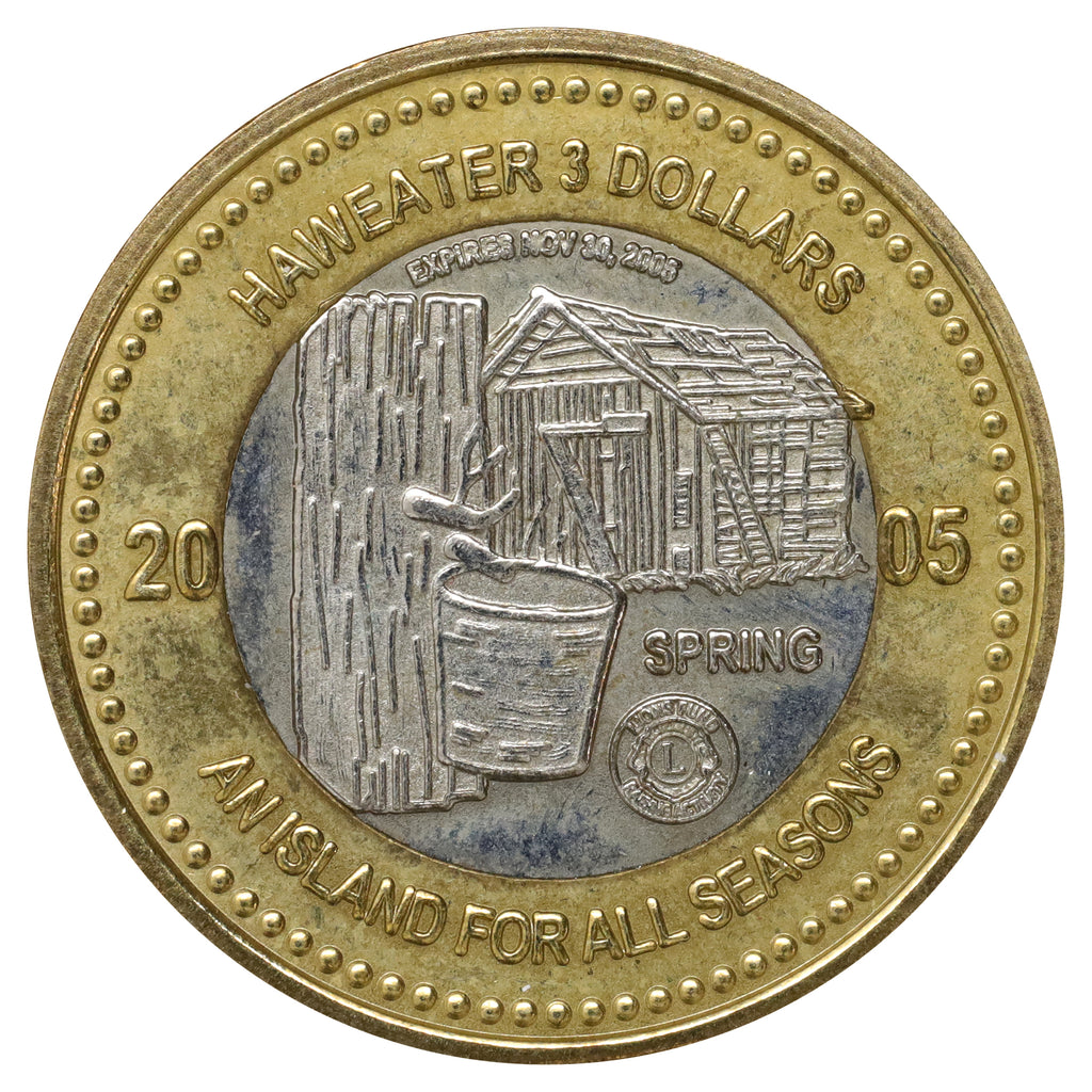 2005 Manitoulin Island, ON, Haweater Dollars $3 Bimetallic Token