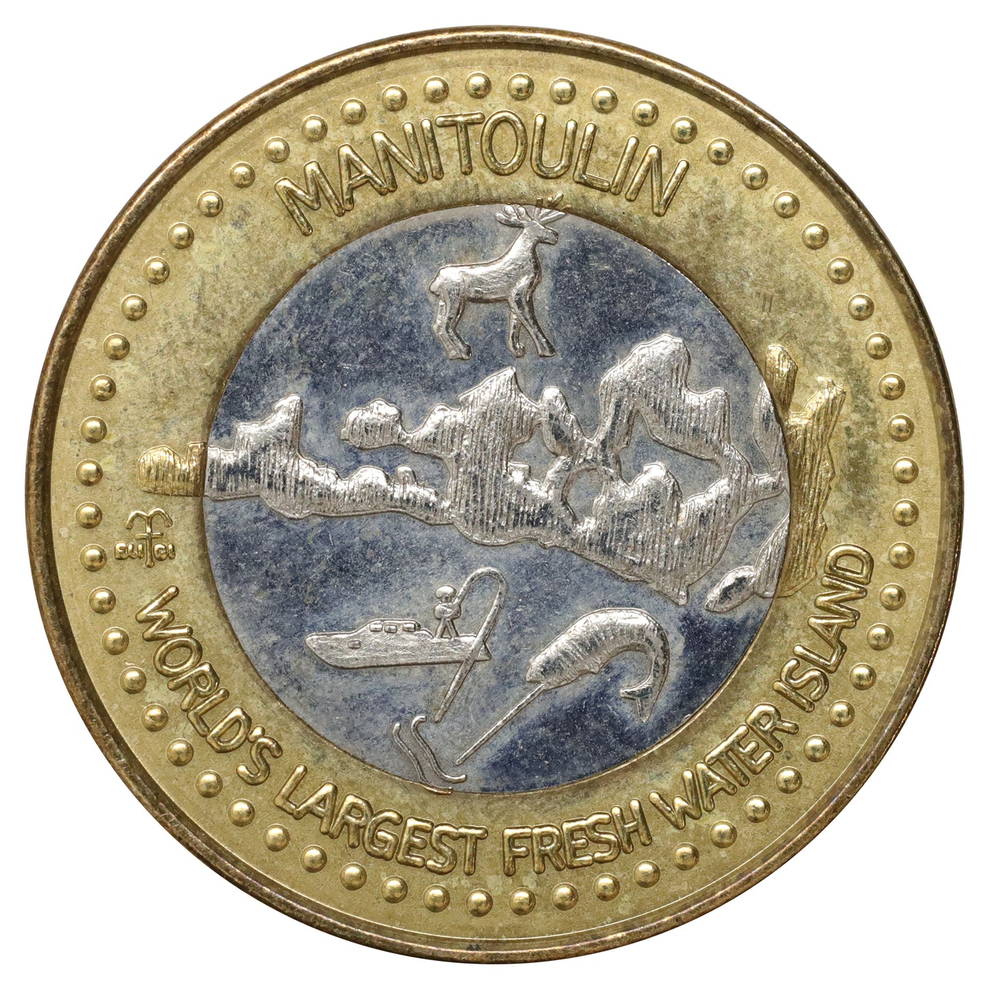 2005 Manitoulin Island, ON, Haweater Dollars $3 Bimetallic Token