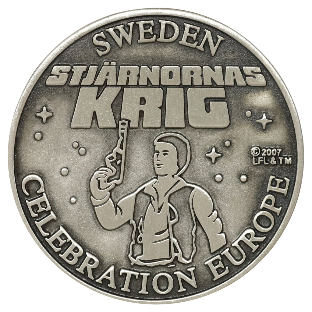 2007 Star Wars Celebration Europe Sweden Han Solo 5 cm Medallion