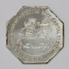 1975 Nanaimo, BC, 9th Annual Bathtub Race Commemorative Silver-Plated Dollar Token