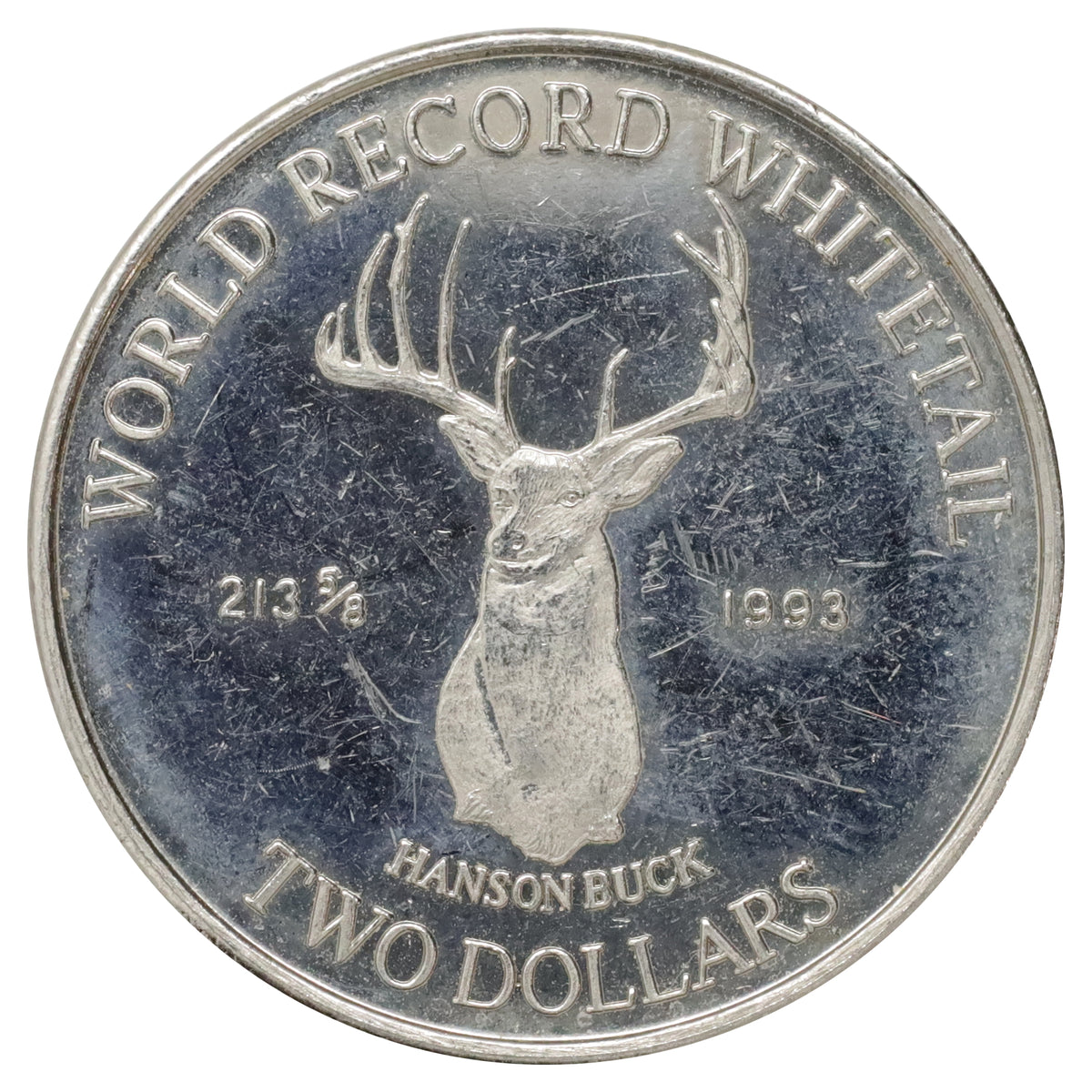 1997 Biggar, SK, "New York Is Big, But This Is Biggar!" World Record Buck $2 Trade Token