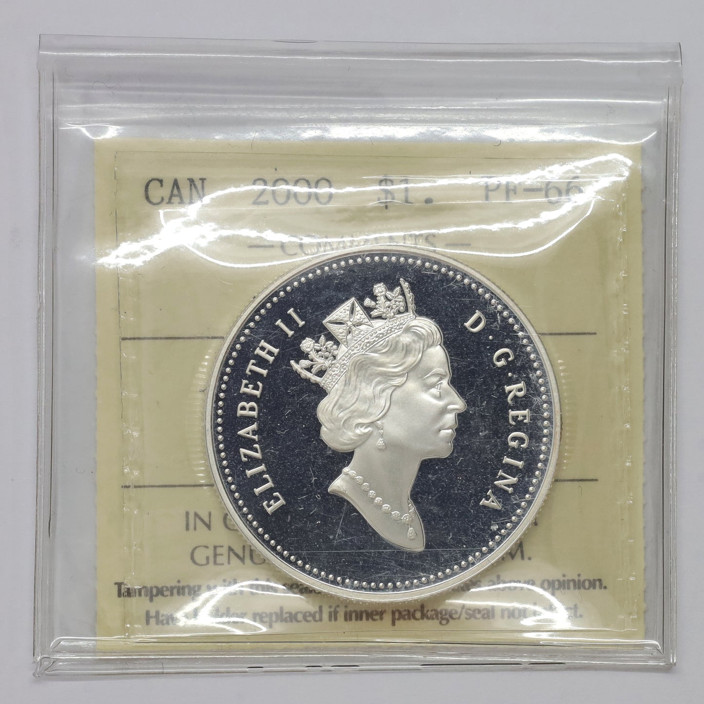 2000 Canada Voyage of Discovery Proof Sterling Silver Dollar ICCS Certified PF66 UHC