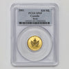 2001 Canada $10 Baselstab Privy 1/4 oz. .9999 Gold Maple Leaf PCGS Cert. SP69 (No Tax)