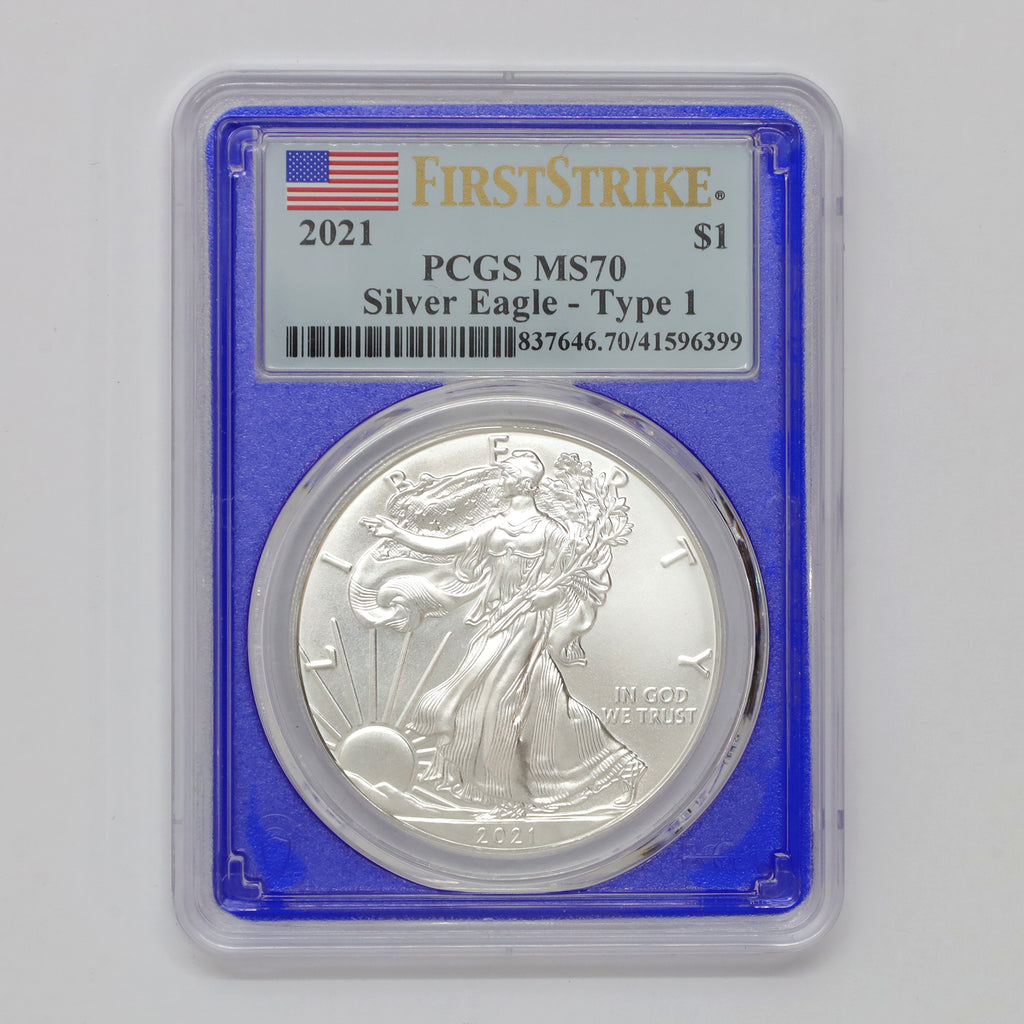 2021 (Type 1) USA $1 Eagle PCGS Certified MS70 First Strike (No Tax)